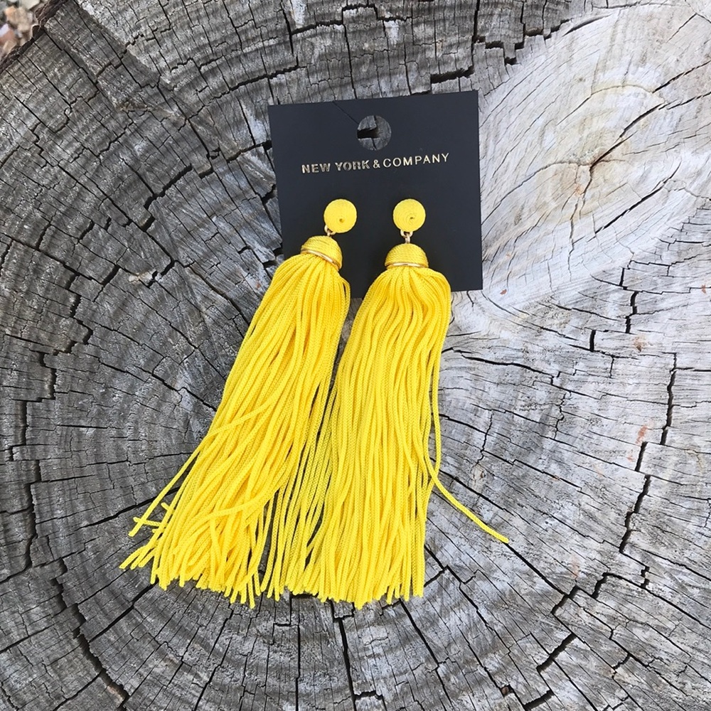 NWT NEW YORK AND CO TASSLE EARRINGS